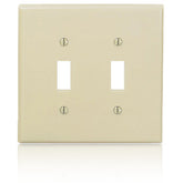Leviton PJ2 2-Toggle Midway Size Nylon Wallplate